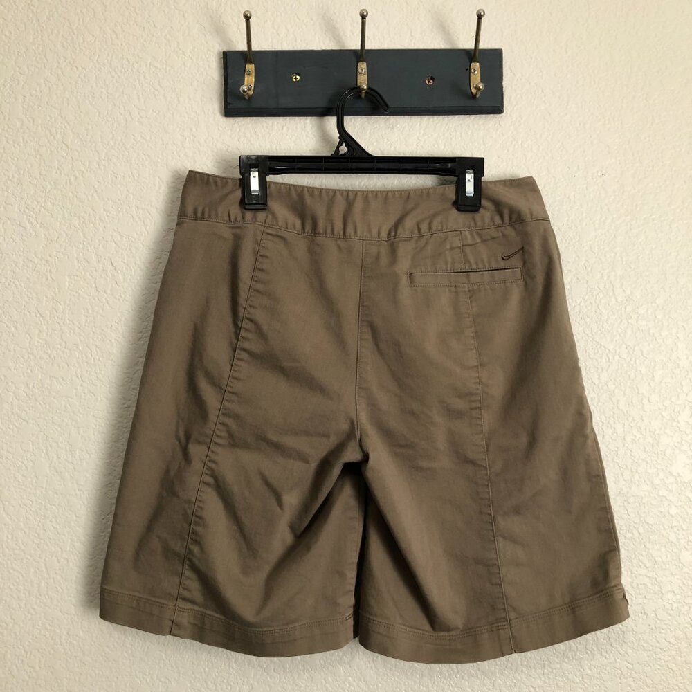 Nike Golf Dri-Fit Brown Golf Shorts Women's 4 Cotton Blend Modest Inseam Long - Picture 10 of 10